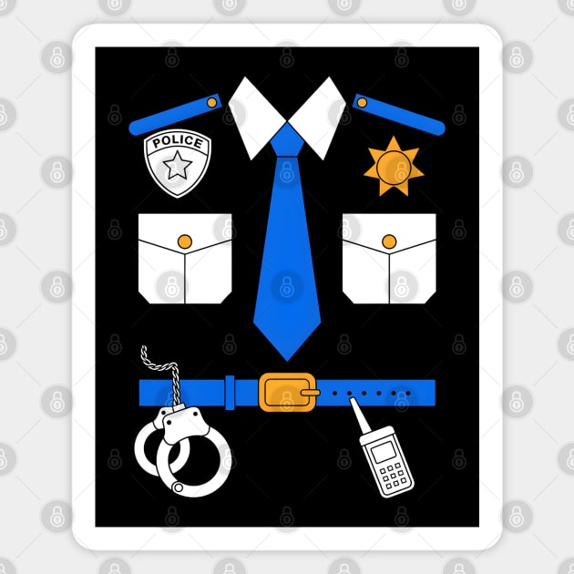 police uniform Magnet by MakerMind8.2